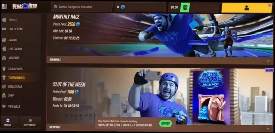 Vegas hero Casino Bonus 500€ + 200 Tours Gratuits